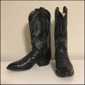 U.S.A. Authentic Leather Cowboy Boots
